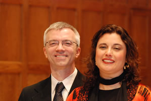Karyn Levitt and Eric Ostling at Skinner Hall